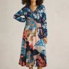 Megan Midi Jersey Dress in NAVY MULTI<White Stuff Discount