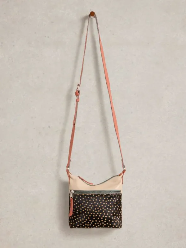 Mini Farrah Leather Crossbody in BLACK MULTI<White Stuff New