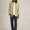 Mini Flower Printed Shirt in GREEN PRINT<White Stuff Online