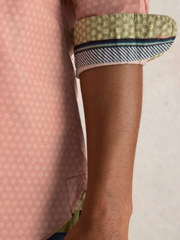 Mini Flower Printed Shirt in PINK PRINT<White Stuff Best