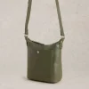 Mini Leather Fern Crossbody in KHAKI GREEN<White Stuff Discount