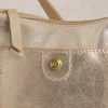Mini Leather Fern Crossbody in GOLD TONE METALLIC<White Stuff Discount