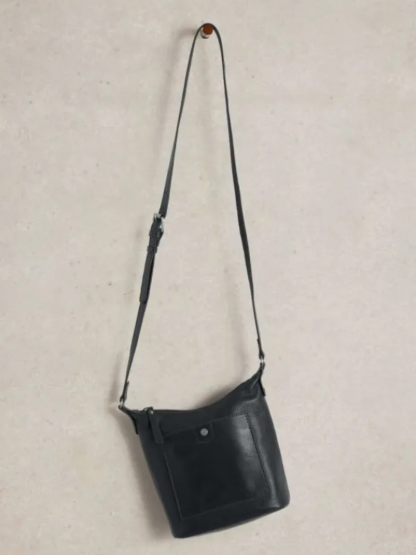 Mini Leather Fern Crossbody in DARK NAVY<White Stuff Clearance