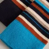 Mismatch Stripe Ankle Sock in BLUE MULTI<White Stuff New