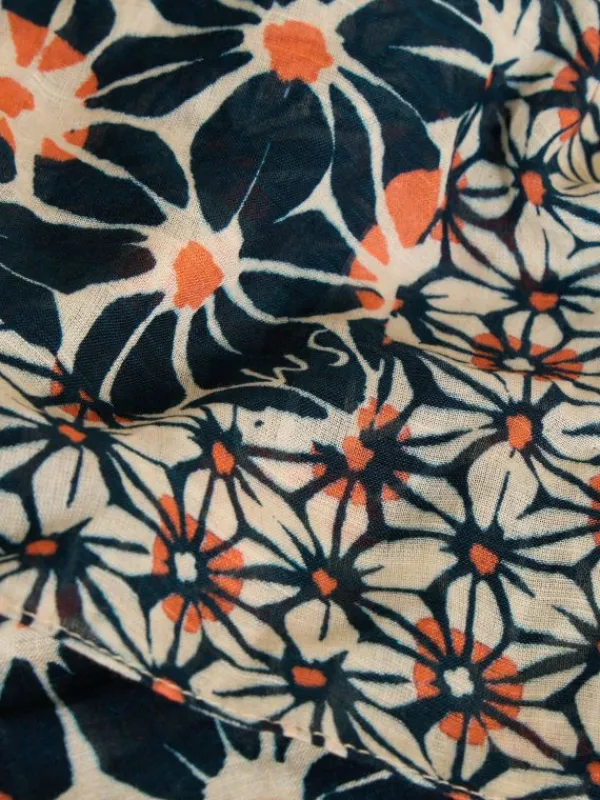 Mosaic Square Scarf in NAVY MULTI<White Stuff Online