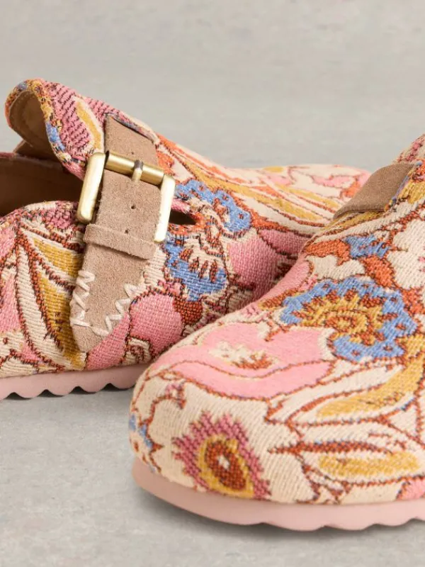 Myrtle Footbed Slip On in PINK MULTI<White Stuff Outlet