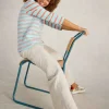 NADIA 34 SLEEVE TEE in BLUE MULTI<White Stuff Discount
