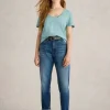 NADIA TEE in MID BLUE<White Stuff Hot