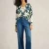 NARIA PRINT JUMPER in BLUE PRINT<White Stuff Clearance