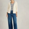 NARIA V NECK CARDI in NATURAL WHITE<White Stuff Best