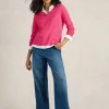 NARIA V NECK JUMPER in BRIGHT PINK<White Stuff Online