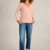 NELLY NECK TEE in DUSTY PINK<White Stuff Discount