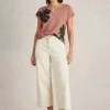 NELLY NOTCH NECK SHORT SLEEVE TEE in PINK PRINT<White Stuff Discount