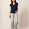Nelly Notch Neck Tee in DARK NAVY<White Stuff Discount