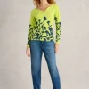 NELLY NOTCH NECK TSHIRT in YELLOW MULTI<White Stuff Discount