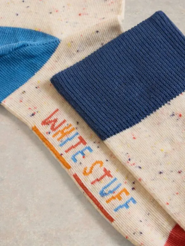 Nep Knee High Sock in NATURAL MULTI<White Stuff Fashion