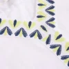 NEVA EMBROIDERED V NECK TOP in WHITE MULTI<White Stuff Best