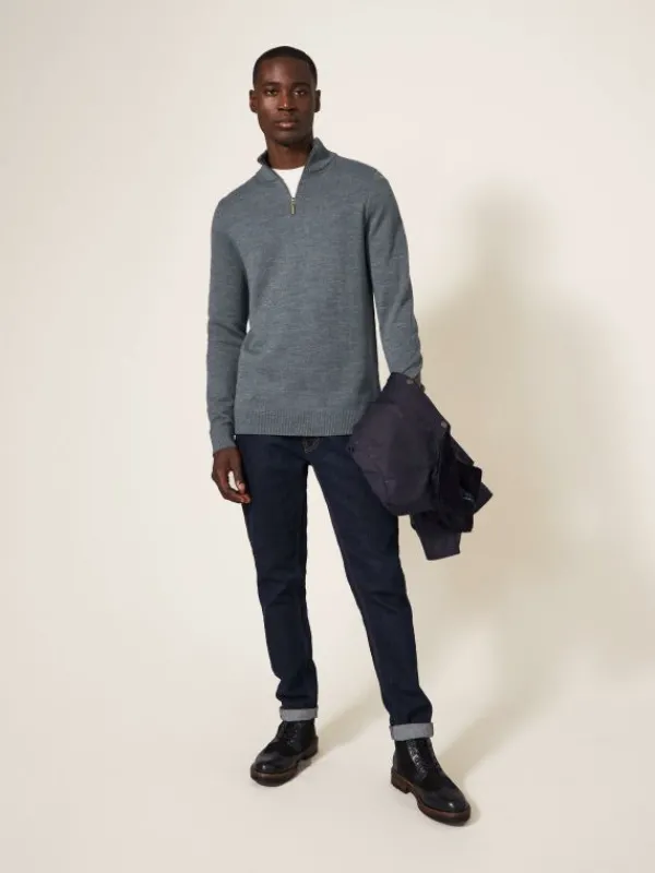 Newport Wool Merino Jumper in CHARCOAL GREY<White Stuff Hot