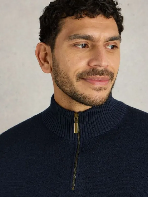 Newport Wool Merino Jumper in DARK NAVY<White Stuff Clearance