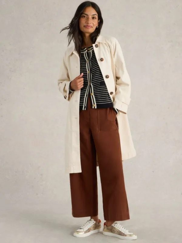 Oakleigh Denim Collared Coat in LIGHT NATURAL<White Stuff New