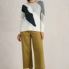 OLIVE ABSTRACT JUMPER in GREY MULTI<White Stuff Outlet