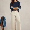 OLIVE CREW NECK COTTON JUMPER in FRENCH NAVY<White Stuff Discount