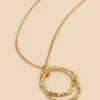 Oval Pendant Necklace in GOLD TONE METALLIC<White Stuff Discount