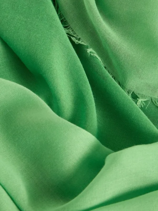 Oversized Penny Plain Scarf in BRIGHT GREEN<White Stuff Online