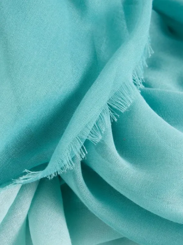 Oversized Penny Plain Scarf in LIGHT BLUE<White Stuff Hot