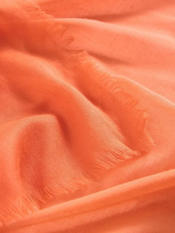 Oversized Penny Plain Scarf in MID CORAL<White Stuff Sale