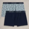 2pack Boxers  Plain  Print in NAVY MULTI<White Stuff Fashion