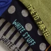 3 Pack Sporty Chap Ankle Sock in GREEN MULTI<White Stuff Discount