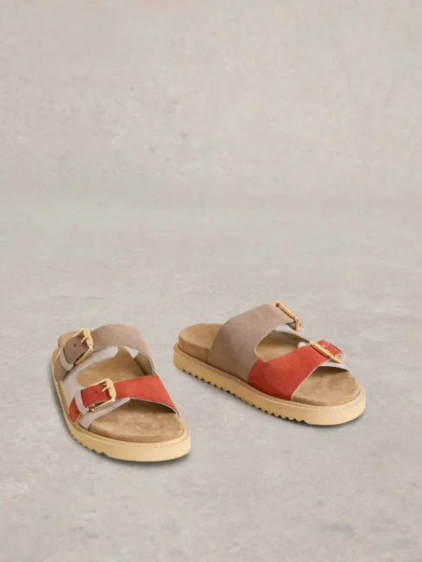 Patty Footbed Sandal in NATURAL MULTI<White Stuff Best