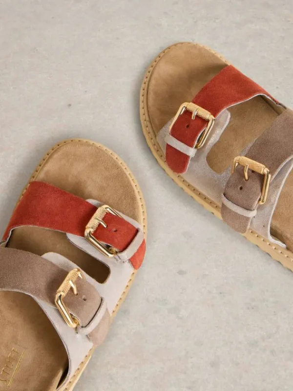 Patty Footbed Sandal in NATURAL MULTI<White Stuff Best