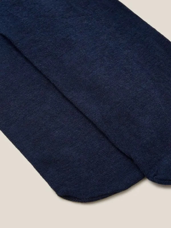 Patty Plain Versatile Cotton Tights in DARK NAVY<White Stuff Outlet