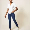Penny Pocket Jersey Shirt in BRILLIANT WHITE<White Stuff Discount