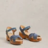 Phoebe Low Clog in BLUE MULTI<White Stuff Outlet