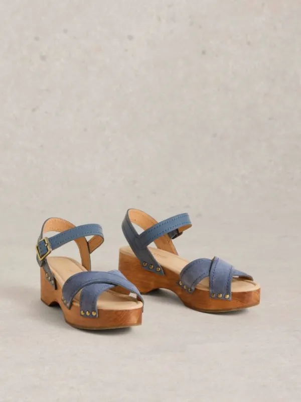 Phoebe Low Clog in BLUE MULTI<White Stuff Outlet