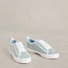 Pippa Canvas Lace Up Trainers in CHAMBRAY BLUE<White Stuff Online