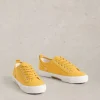 Pippa Canvas Lace Up Trainers in MID YELLOW<White Stuff Discount