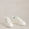 Pippa Flatform Trainer in NATURAL WHITE<White Stuff New