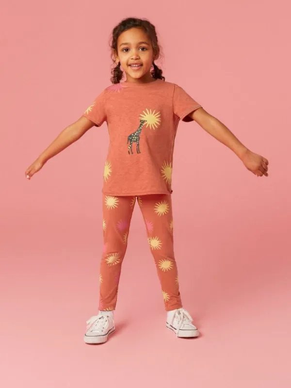 Printed Leggings in DARK CORAL<White Stuff Discount