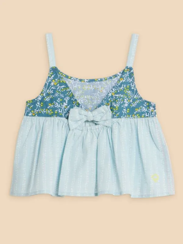 Printed Swing Top in BLUE MULTI<White Stuff Sale