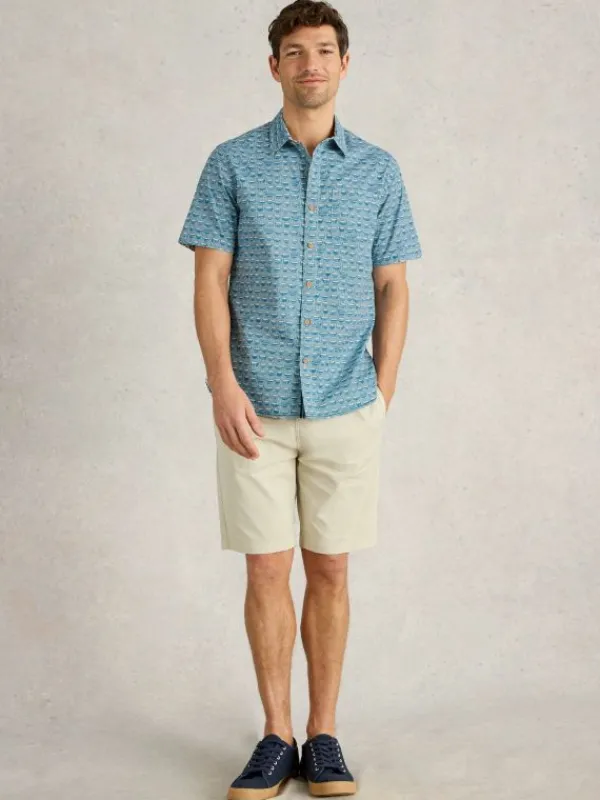 Ramen Bowl Printed Shirt in BLUE PRINT<White Stuff Hot