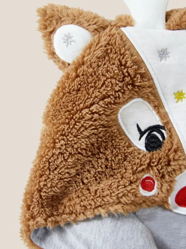 Reindeer Onesie in MID BROWN<White Stuff Fashion