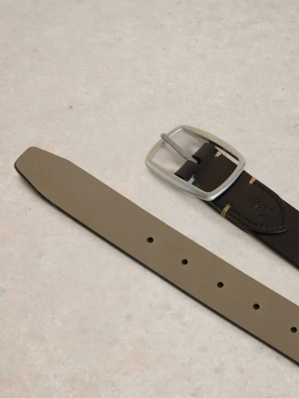 Reversible Leather Belt in BLACK MULTI<White Stuff Hot