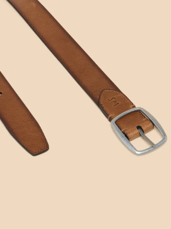 Reversible Leather Buckle Belt in NAVY MULTI<White Stuff New