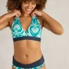 Reversible Sunshine Bikini Top in BLUE PRINT<White Stuff Clearance
