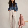Rowena Linen Trousers in LIGHT NATURAL<White Stuff Discount