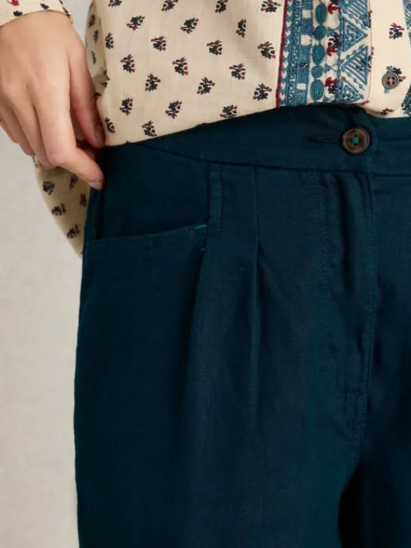 Rowena Linen Trousers in DARK NAVY<White Stuff Best